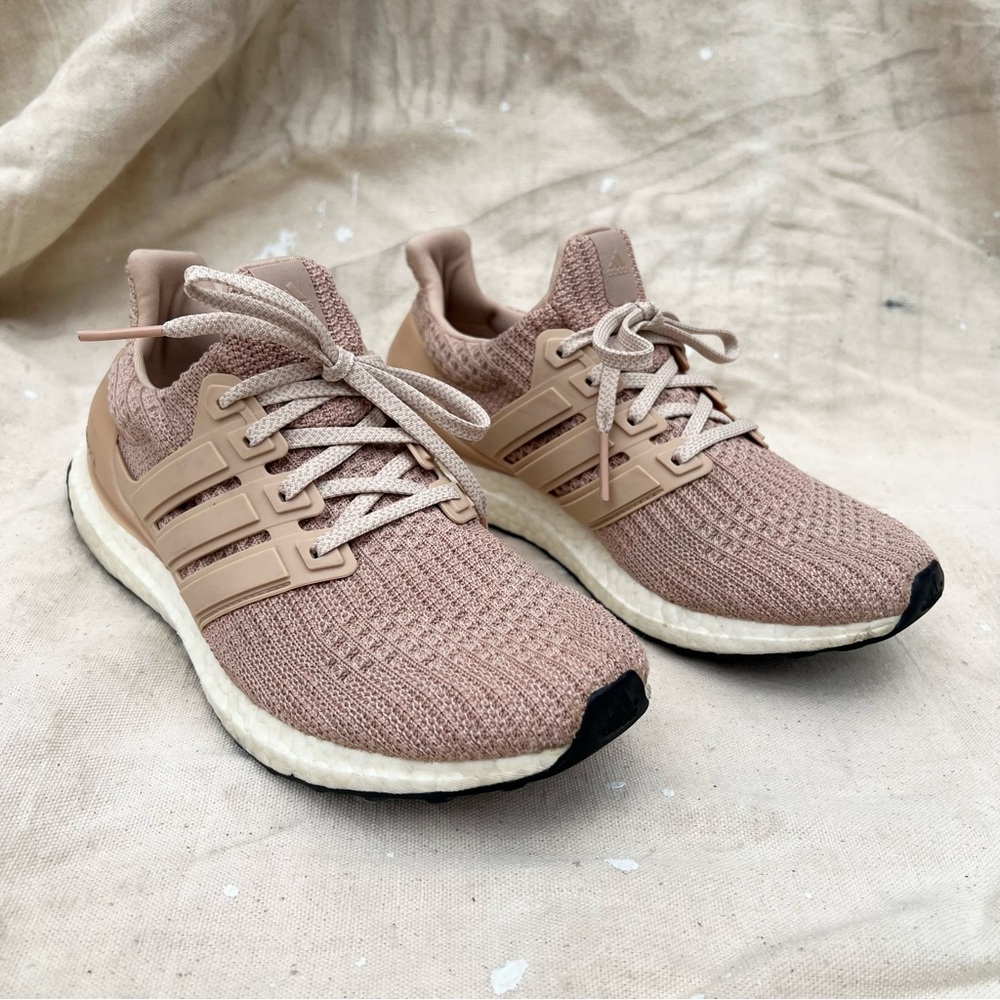 ADIDAS Ultra Boost Sneakers in Blush Pink and White Women’s 7.5